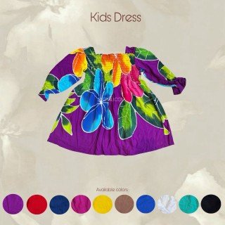 Hot Sale Rayon Hand Painted Kids Dress